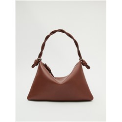 Mini bolso hombro piel napa asa trenzada
