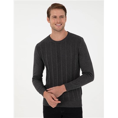 Антрацит меландж Slim Fit Bike Towerwear свитер