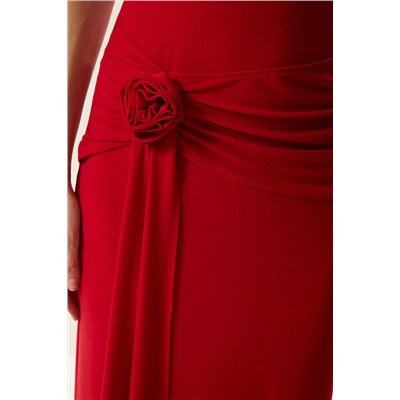 Red Rose Подробное вязание стильное платье и выпускное платье Maxi Tprss25ae00092