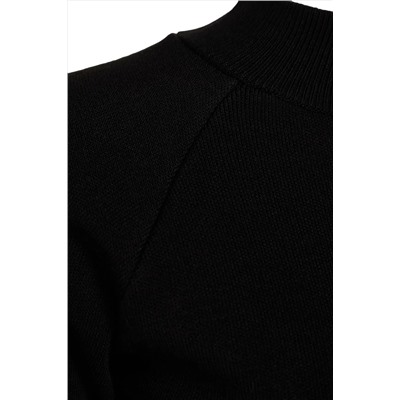 Black Crop Basic Triko Alt-Upper Team Twoaw24au00024