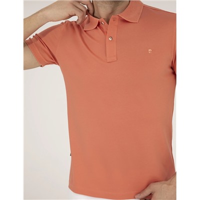 Pink Slim Fit Polo Yaka Mercerized T -For