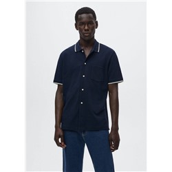 Camisa regular fit algodón piqué -  Hombre | MANGO OUTLET España