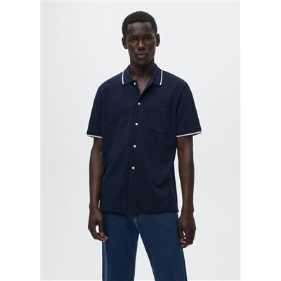 Camisa regular fit algodón piqué -  Hombre | MANGO OUTLET España