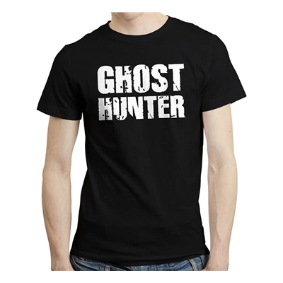 Футболка с надписью "Ghost hunter"