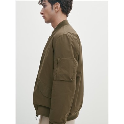 Chaqueta bomber técnica