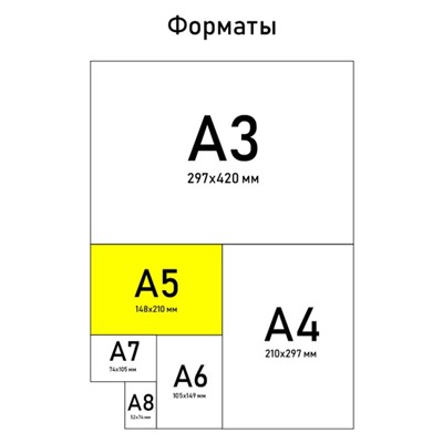 Блокнот А5, 40 л. на гребне в клетку «Аниме»