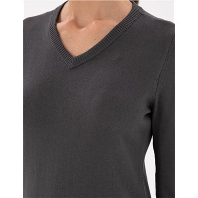 Anthracit Slim Fit Basic Sweater
