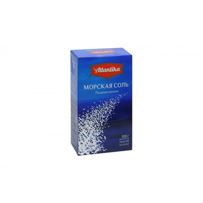 Нарушена упаковка!   Соль Атлантика морская к/п 500г х 9 4607005090492