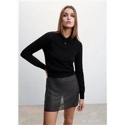 Jersey 100% cashmere cuello polo -  Mujer | MANGO OUTLET España