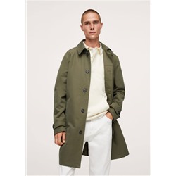 Trench largo impermeable -  Hombre | MANGO OUTLET España