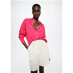 Camisa 100% lyocell -  Mujer | MANGO OUTLET España