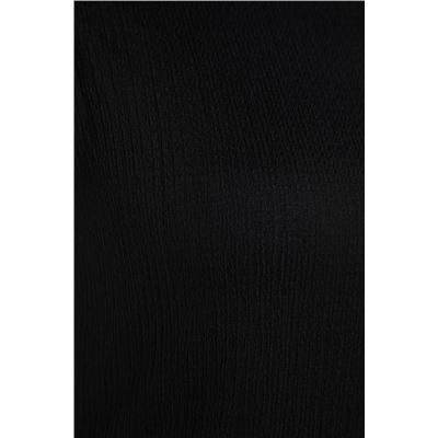 Black A -Line Bürümcük вязаное платье TBBSS22EL2370