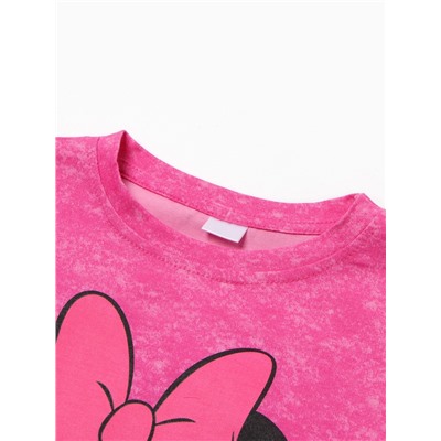 Футболка Minnie, Минни Маус, рост 110-116, розовый