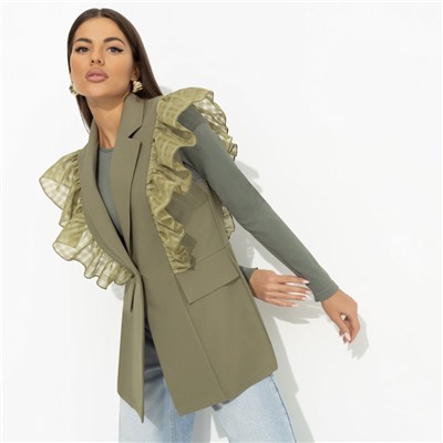 Жилет комбинированный, Это восторг (dark green)