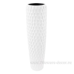 Кашпо полистоун Nobilis Marco "Pmlac-white Vase", D34хH117 см с тех.горшком