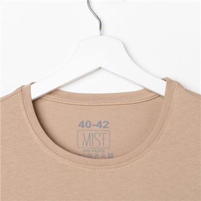 Футболка MIST basic, 40-42, песок
