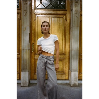 VINTAGE-EFFECT T-SHIRT WITH SEAMS