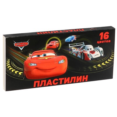 Пластилин 16 цветов 240 г «Тачки»