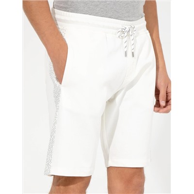 Ekru Slim Fit Shorts