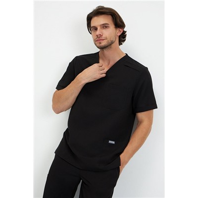 Топ медицинский мужской 6-77-15-1 / Curly 65 Rich black