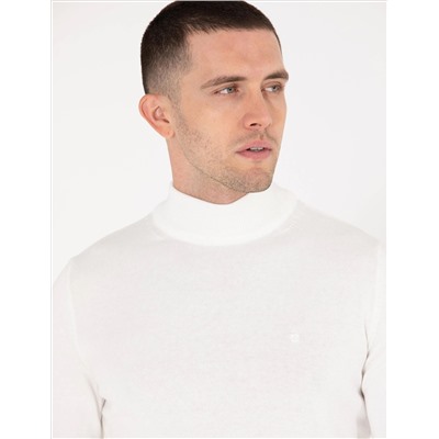 Ecru Slim Fit Half Fisherman воротник основной трикотаж казах