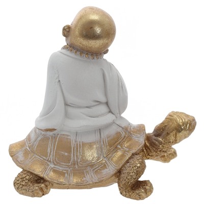 Фигурка декоративная "Будда на черепахе", L16 W11,5 H16 см