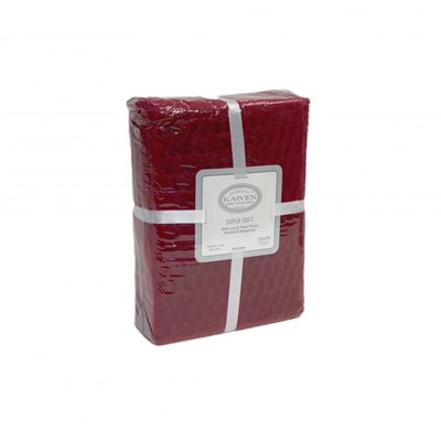 Плед KARVEN Super Soft MELINDA 160*220 п/э 1.5 спальный Р 941бордовый (Акция)