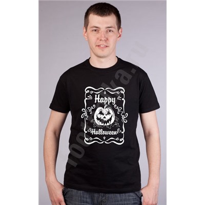 Футболка "Happy Halloween" орнамент
