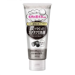 Utena Скраб для лица "Everish" из древесного угля и скорлупы грецкого ореха 135 г / 36