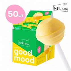 Леденец на палочке Ksilibon Lollipop Банан, 50 шт.