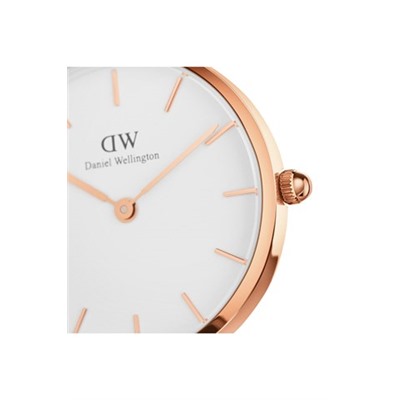 Reloj de cuarzo de piel y chapado en oro rosa Suffolk - 28 mm - Marrón y rosa dorado