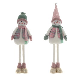 Игрушка набивная "Снеговик" (телескоп ноги), L27 W13 H106/43 см, 2в.