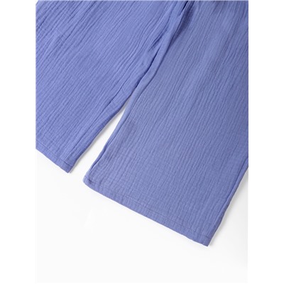 Брюки из муслина для девочки KAFTAN, рост 128 см, фиолетовые