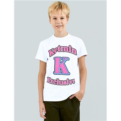 Футболка детская KETMIN EXCLUSIVE цв.Белый/розовый