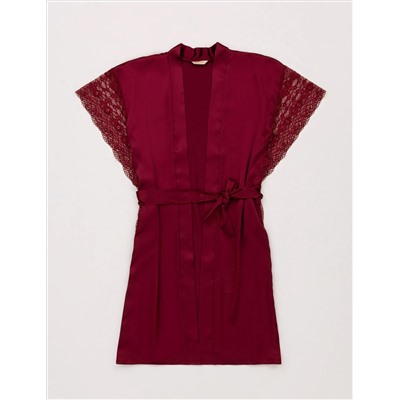 Bordeaux Satin Nightgown & The Warning Team