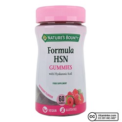 Жевательные таблетки Nature's Bounty Formula HSN с гиалуроновой кислотой 60 жевательных форм
