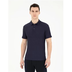 Темно -синий тонкий Fit T -For