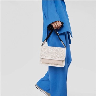 Bolso bandolera Kaos Mini Evolution - cuero - gris