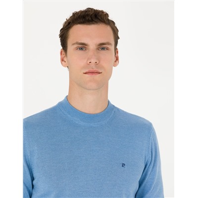 Blue Melanj Slim Fit Half Fisherman воротник основной трикотаж казах