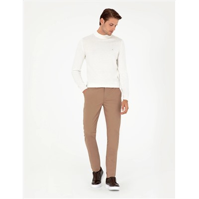 Ecru Slim Fit Half Fisherman воротник основной трикотаж казах