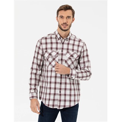 Bordeaux Comfort Fit рубашка с длинным рукавом