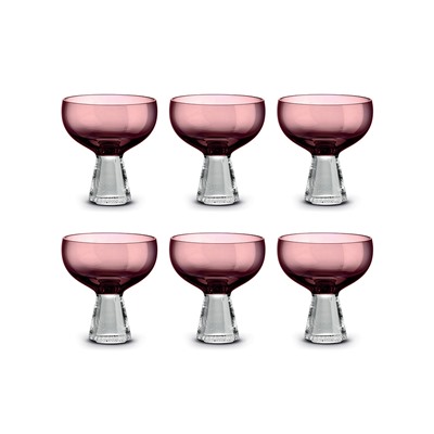 Креманка, 12 см, 350 мл, 6 шт, стекло, лиловая градиент, Fun Classy, 63092