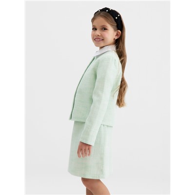 Жакет для девочки, MINAKU :Party Dress, цвет зеленый, рост 128 см