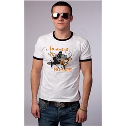 Футболка FREEdom "No music. No life" светится в УФ