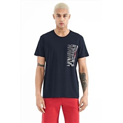 Мужская футболка Alan Navy Blue Standard Mold — 88208 A11ER-88208