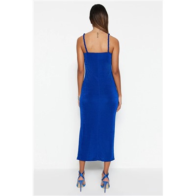 Трикотажное блестящее вечернее платье на подкладке Saks TPRSS23EL00241