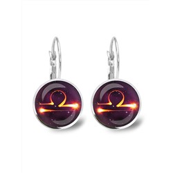 SEAP-0330 Серьги Знаки Зодиака - Весы