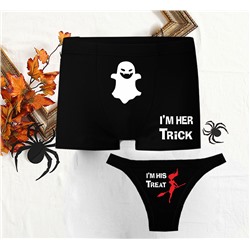 Парные трусы на halloween "Trick and Treat"
