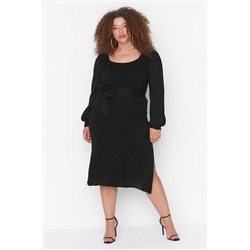 Black Chodycone Midi Midi Ditwear платье TBBAW23AH00032