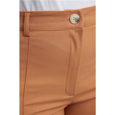 Brown Sewing Detred Straight/Flat Cut Thecing Bants TBBSS24AR00048
